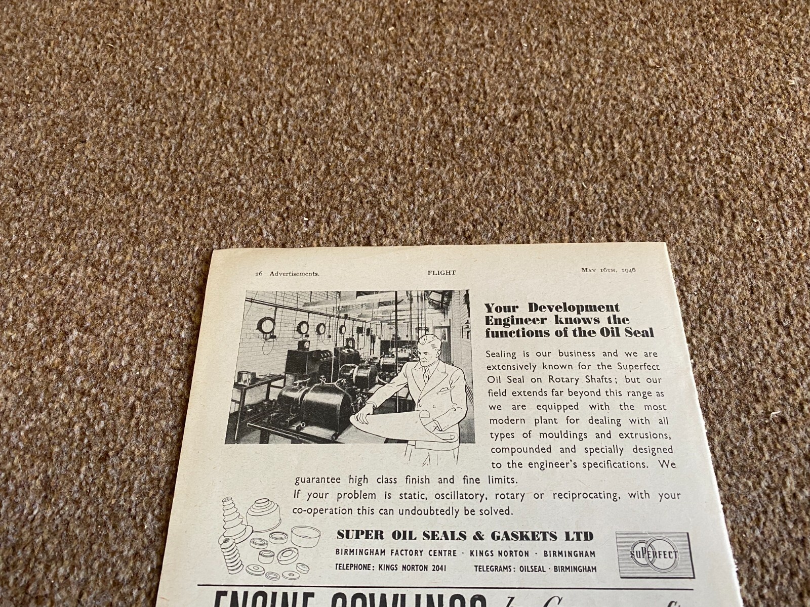 FABK26 ADVERT 5X8 SUPER OIL SEALS & GASKETS LTD eBay