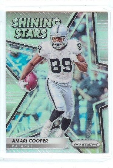 AMARI COOPER 2016 PANINI PRIZM HOLO PRISM SILVER SHINING STARS #28 RAIDERS
