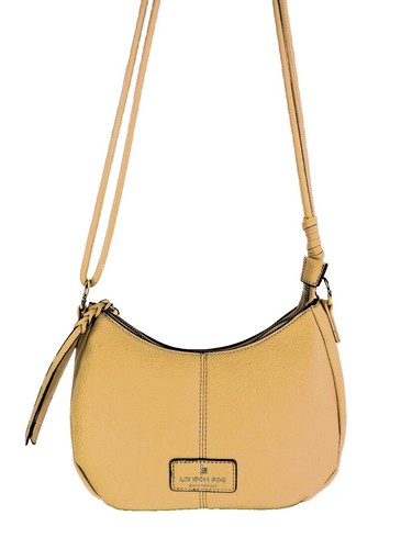 London Fog Bowery Woven Mini Backpack Stone Faux Leather  display picture 2