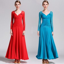 New Adult Latin Tango Waltz Ballroom Practice Dress Modern Dance Rhythm Ballroom