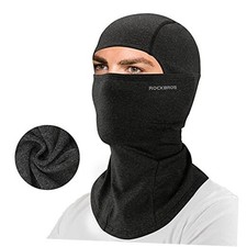 Cold Weather Balaclava Ski Mask for Men Windproof Thermal Winter Black Grey