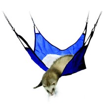 Hamac en tissu bleu  42 x 42 cm pour Furets