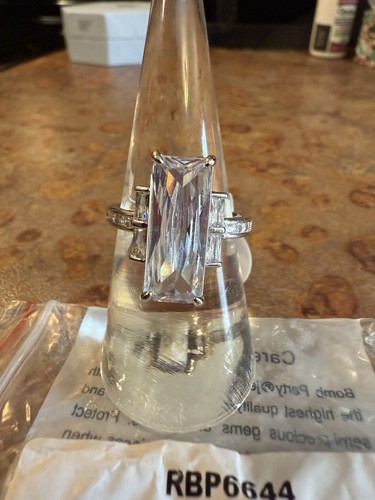 Bomb Party OG Ring “Only For You” Diamond CZ on Rhodium Plating Size 7