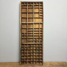 Vintage Wooden Printers Tray - Rustic Wooden Salvage - Wall Decor - #21