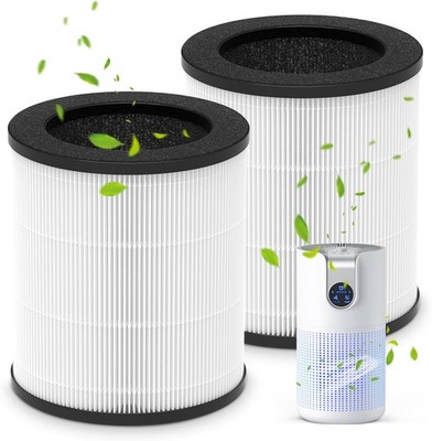 2 Pack M03 Replacement Filter Only Compatible with MOOKA M03 Air Purifier