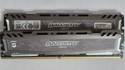 8GB Crucial BALLISTIX Sport (2x4GB) DDR4 2666MHz BLS4G4D26BFSB.8FE - RAM Kit