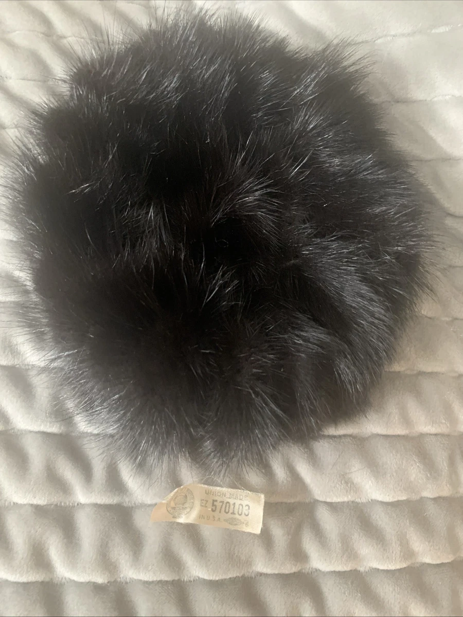 Vintage‎ Leslie James Frost Fur Hat Black Winter Fall Size Small Fur Black 1950s Vintage Hats for Women for sale | eBay main image 2