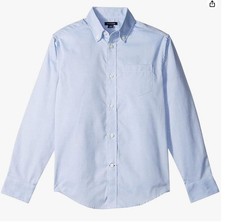 TOMMY HILFIGER Boys /Kids Blue Button-Down Oxford Shirt 14 35 NWT