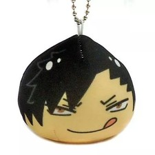 Haikyu!! Tetsuro Kuroo Plush Toy Badge Nigi Nigi Mascot with Ball Chain