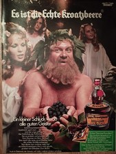ORIG REKLAME WERBUNG 1971  ECHTE KROATZBEERE  Likör