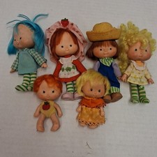 Vintage 1979 Lot of 5 Strawberry Shortcake Dolls American Greetings Various