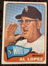 Topps 1965 Al Lopez #414 Chicago White Sox Baseball Card Base Set MLB EX/VG
