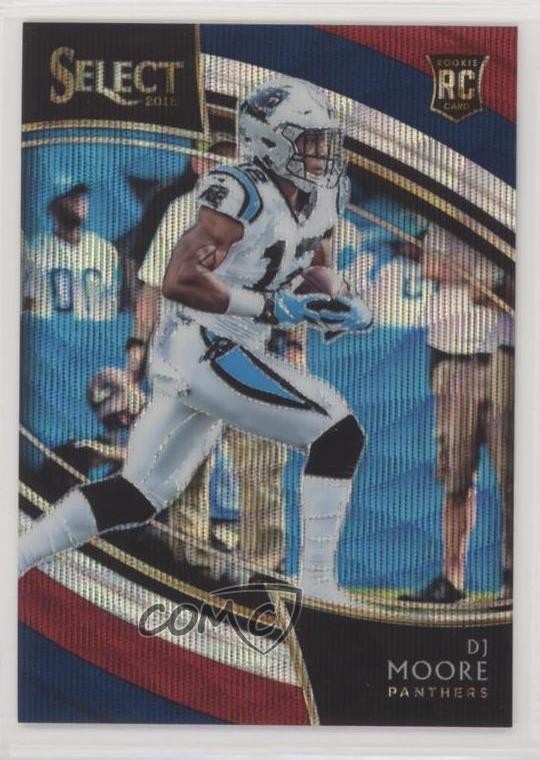 2018 Panini Select Field Level Tri-Color Prizm 4/99 DJ Moore #208 Rookie RC vm2