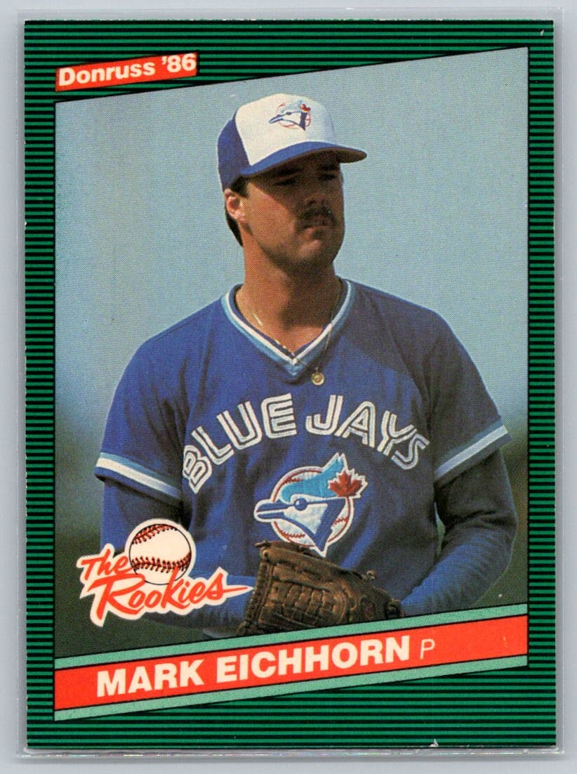Mark Eichhorn 1986 Donruss The Rookies #13 Toronto Blue Jays - Free Shipping