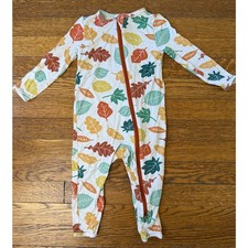 Angel Dear Fall Leaves Sleeper Pajamas Size 6-12 Months