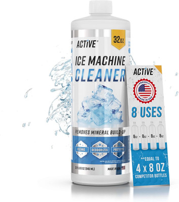Ice Machine Cleaner Maker Descaler - 32 fl oz (8 Uses) Nickel Safe Ice Maker Cle