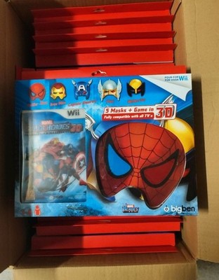 Restposten Nintendo Videospiele 40x Marvel Super Heroes Grandmast + 5 3D-Masken 