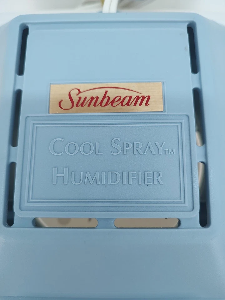Sunbeam Cool Spray Humidifier Cool Mist Tabletop Impeller Room Blue White Unit - Image 2 of 4
