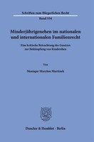 MinderjäHrigenehen Im Nationalen Und Internationalen Familienrecht. | Martinek