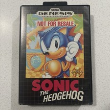 Sonic the Hedgehog (Sega Genesis) Box manual Tested