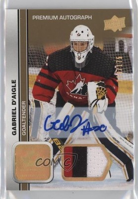 2023 Team Canada Juniors Men's U-18 110/175 Gabriel D'Aigle #38 Patch Auto 0r35