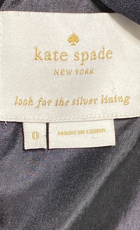 Kate Spade New York Silk Bow Tie Neck Sleeveless Little Black Dress Sz 0 - Image 3 of 4