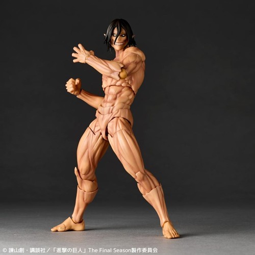 Revoltech Amazing Yamaguchi Attack on Titan Eren Yeager Figura Kaiyodo Nuovo - Foto 8 di 16