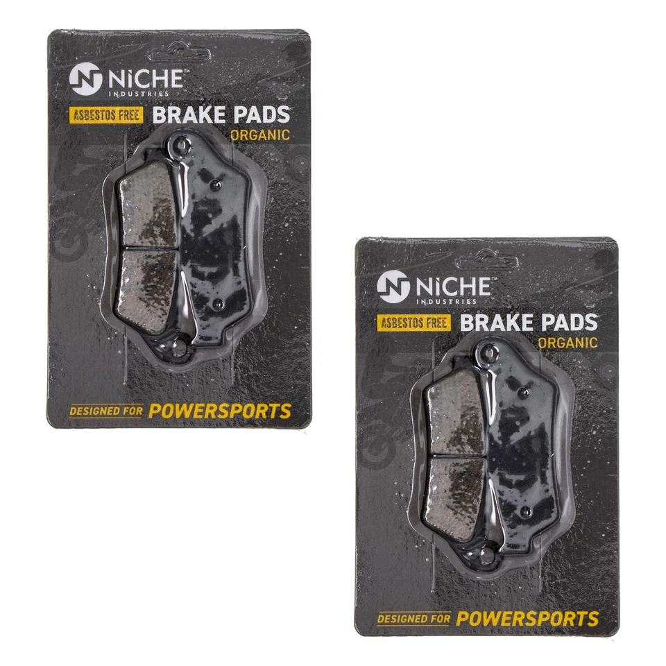 Brake Pad Set for Ducati Monster 620 695 Multistrada S2R Dark Front Rear Organic - Image 2 of 4