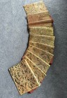 Luxury Japanese Kimono Fabric pure Silk Sash Belt, Flower six-pass pattern, gold — photo 1