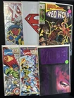 LOT of (6) Vintage Marcel DC Comic Books Superman X-Men Magneto Versus