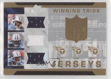 2007 SPx Winning Trios Jerseys Chris Brown Vince Young David Givens #WT-YBG 4g8