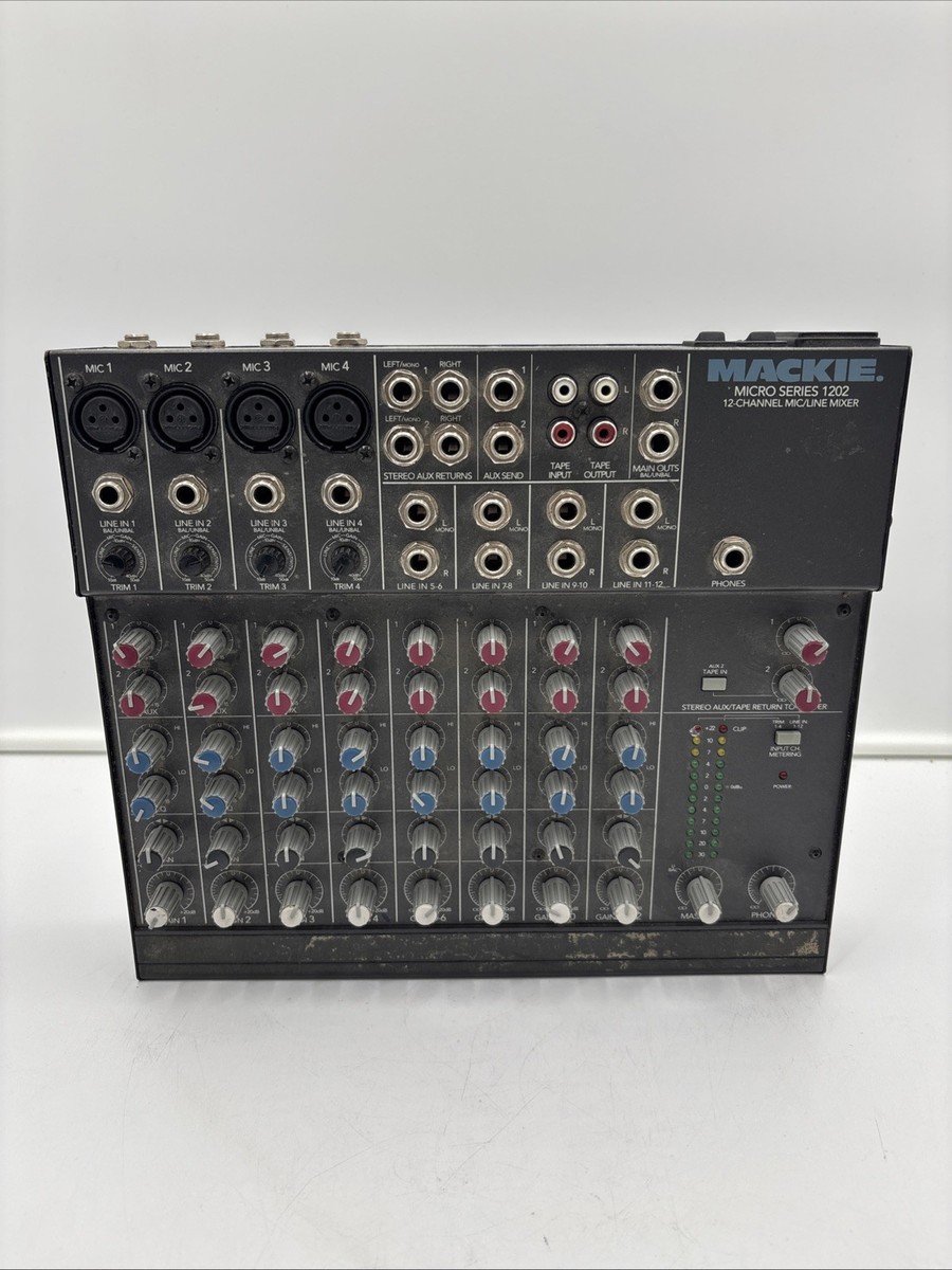 Mackie Micro Series 1202 12-Channel Mic/Line Compact Mixer Tested