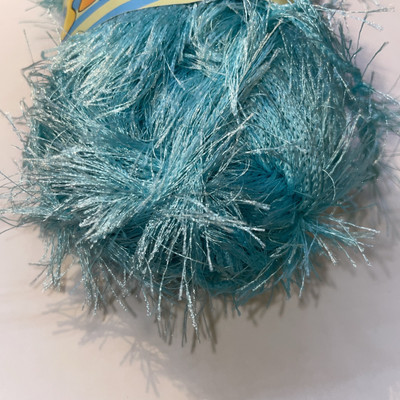 Sirdar Yarn FUNKY FUR #545 Light Aqua eyelash fun fur 50g