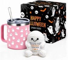 Halloween Ghost Mug, 15oz Stainless Steel Insulated Coffee Cup