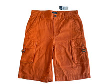 Polo Ralph Lauren Cargo Shorts Boys Size 18 Orange Gorpcore Utility Preppy NWT
