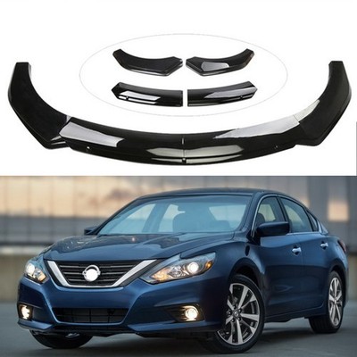 Front Bumper Lip Splitter Lower Spoiler Gloss Black For Nissan Altima Body Kits