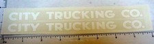 Pair Steelcraft City Trucking Co. Sticker Set SC-008