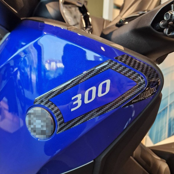3D-Aufkleber Kompatibel Yamaha Xmax 300/125 Blue 2021-2026 KantenschüTzer-image