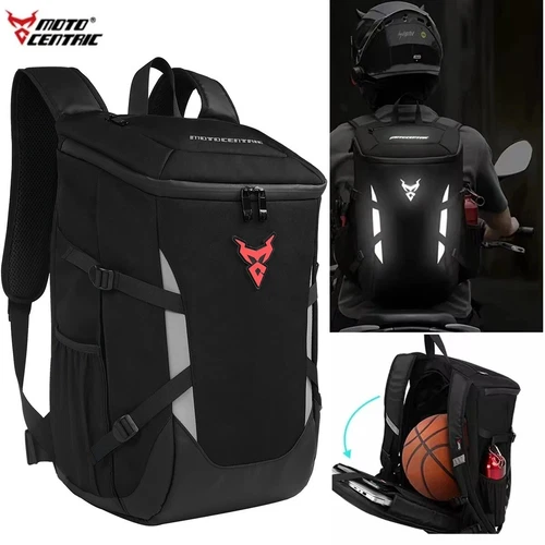 MOTOCENTRIC 28L Motorcycle Backpack Waterproof Outdoor Sports Riding Helmet Loco
