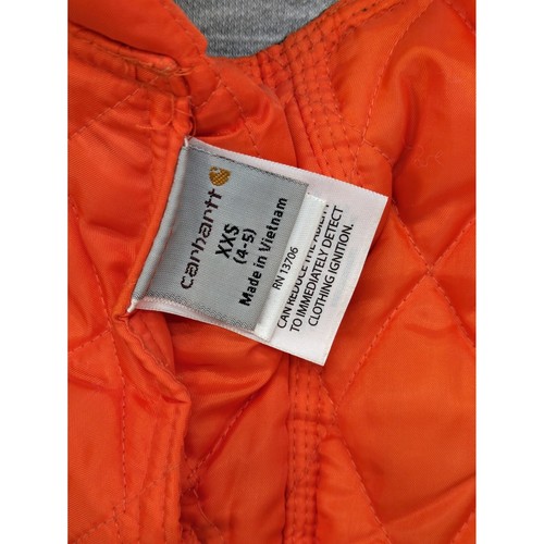 Carhartt Camo Vest Quilted Lined Full Zip Sleeveless Jacket XXS 4/5 Reversable - Picture 6 of 11