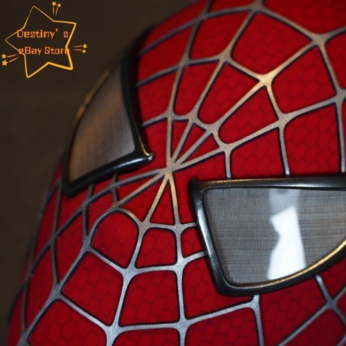 Spider Man Venom Spiderman Tobey Maguire Cosplay Props Helmet Mask Replica Gift - Picture 10 of 33
