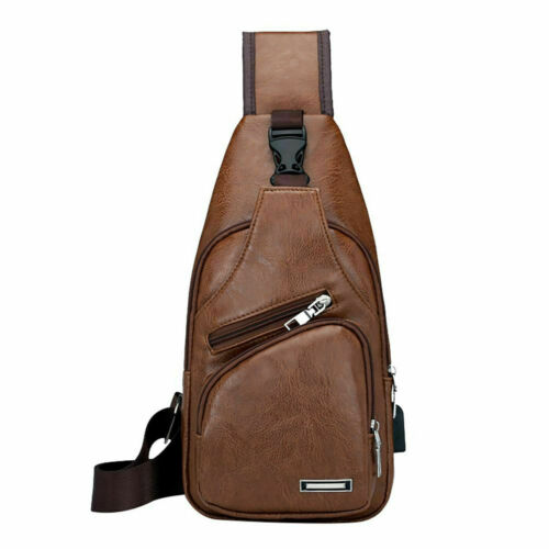 Borsa a tracolla antifurto da uomo tracolla petto tracolla messenger zaino porta USB - Foto 28 di 56