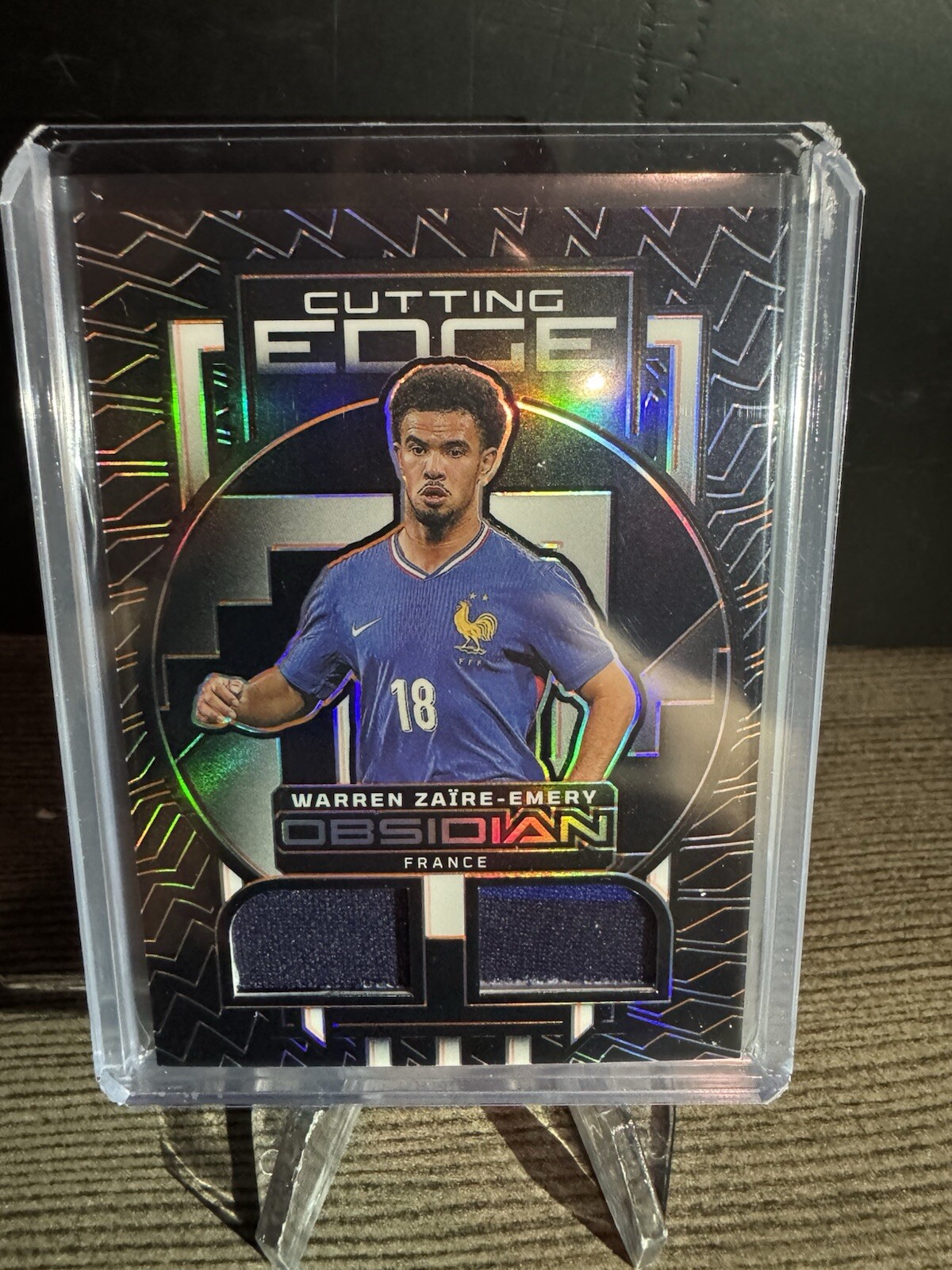 2023-24 Panini Obsidian Warren Zaire Emery Cutting Edge Jersey /199 🔥