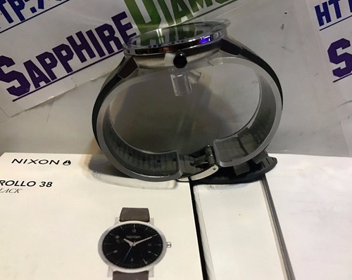 Reloj para hombre NIXON ROLLO 38 negro adelgazado A984-000-00 ¡NUEVO! $200.00 - Imagen 5 de 5