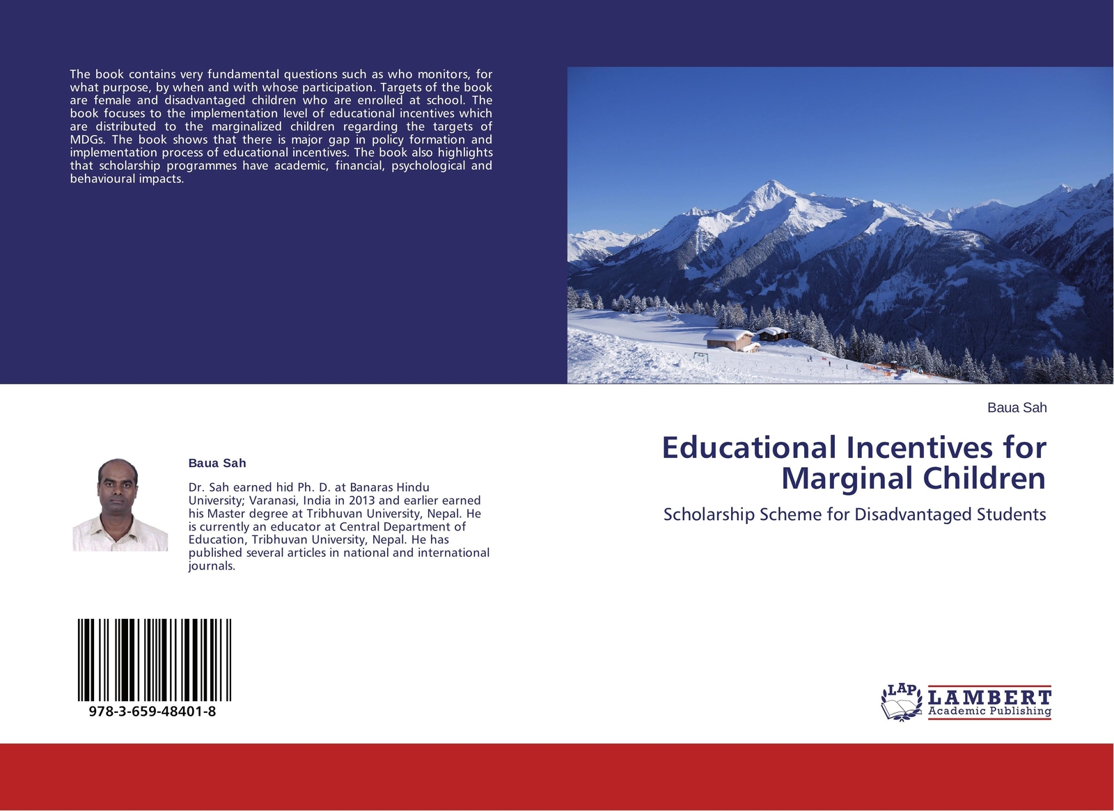 Educational Incentives For Marginal Children Baua Sah Taschenbuch