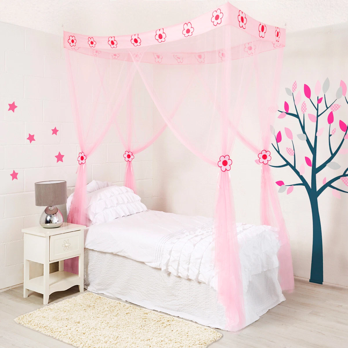 Ropa De Cama Con Dosel Para Cama, Mosquitera, Mosquitera De Lujo Para  Mujer, Dormitorio Familiar, Niños Para Cama, Niñas, Damas EOTVIA Bed Canopy