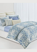 13-Pc Ralph Lauren Callen Queen Duvet Cover Set Blue Floral Paisley 980