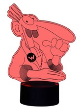 3D Effekt LEDLampe Deko Party Biker Farbwechsel-Licht Tischleuchte Tischlampe