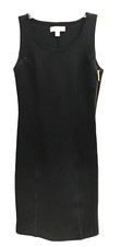 Michael Kors Womens Size 2 Sleeveless Black Dress Side Zip Detail
