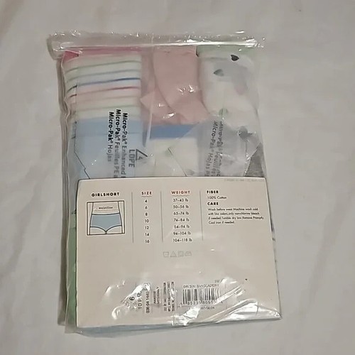 Cat & Jack Girls' 10pk Heart/Striped/Solids Cotton Girlshorts Underwear Size 6 - Picture 2 of 12